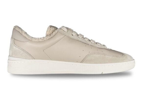 Michael Kors Mens Wilton Lace-Up Sneaker Cream Right