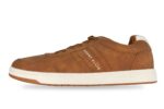 Perry Ellis Men's Classic Lace-Up Sneaker Brown – Left Side View