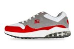 Starter Men's Running Casual Sneaker White Grey Red – Left Side View