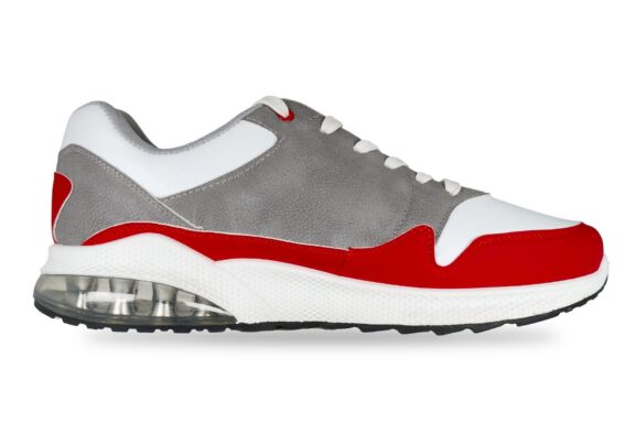 Starter Men's Running Casual Sneaker White Grey Red – Right Side View