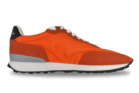 Armani Exchange Men's Brand Logo Sneakers Orange – Right Side View