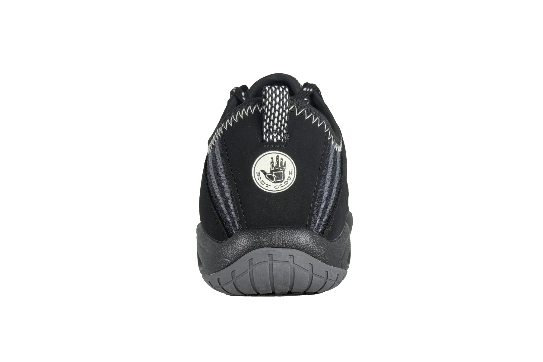 Body Glove Mens Dynamo Rapid 2.0 Water Shoes Black Grey 4 Body Glove Dynamo Rapid 2.0 Men's Water Shoe Black Grey – Rear Heel View