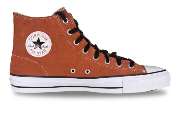 converse chuck taylor pro suede hi burnt orange right