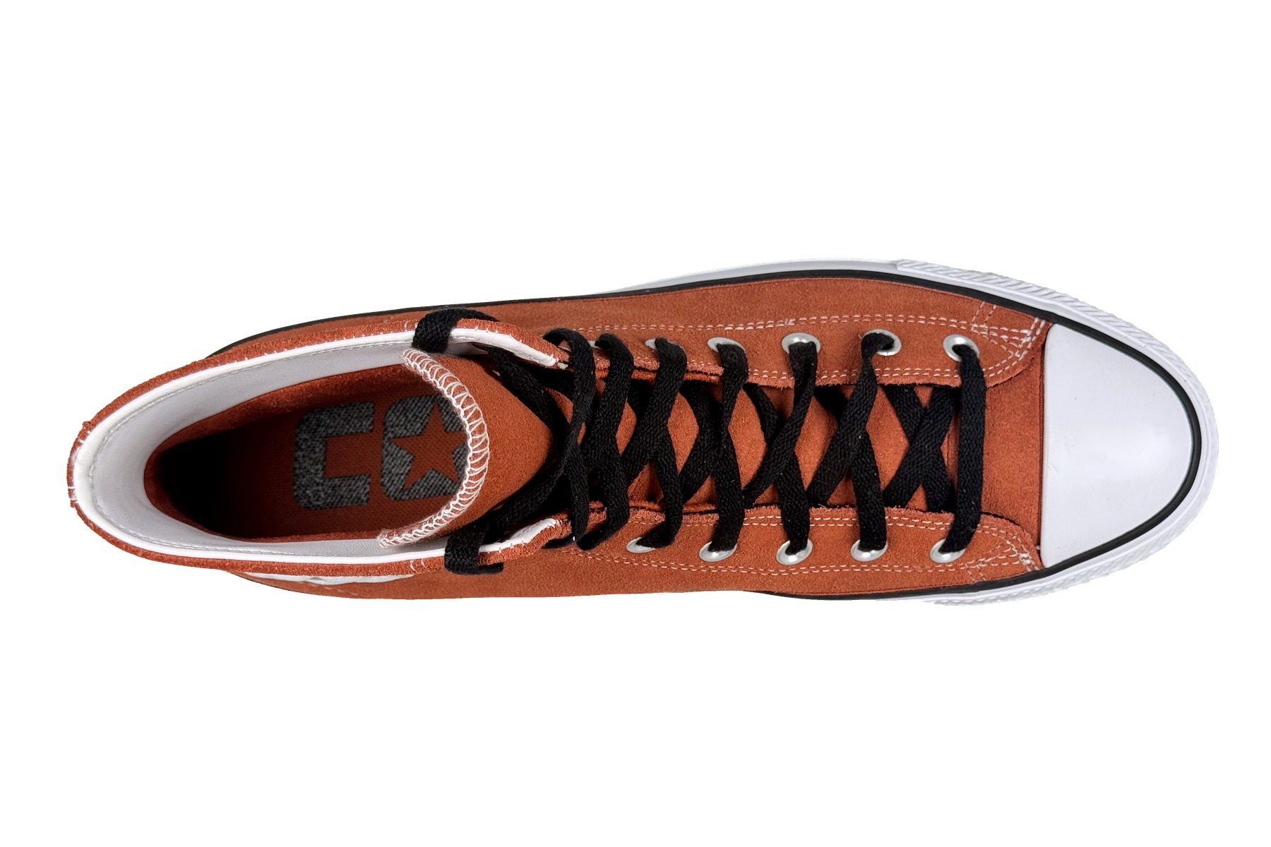 Converse Chuck Taylor All Star Pro Suede Hi Sneakers — Burnt Orange 3 converse chuck taylor pro suede hi burnt orange top
