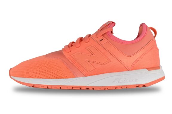 New Balance 247 REVlite Women's Lifestyle Shoes Orange – Left Side View