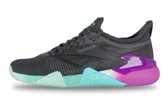 reebok nano gym mens grey purple aqua left