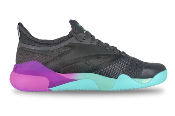 reebok nano gym mens grey purple aqua right