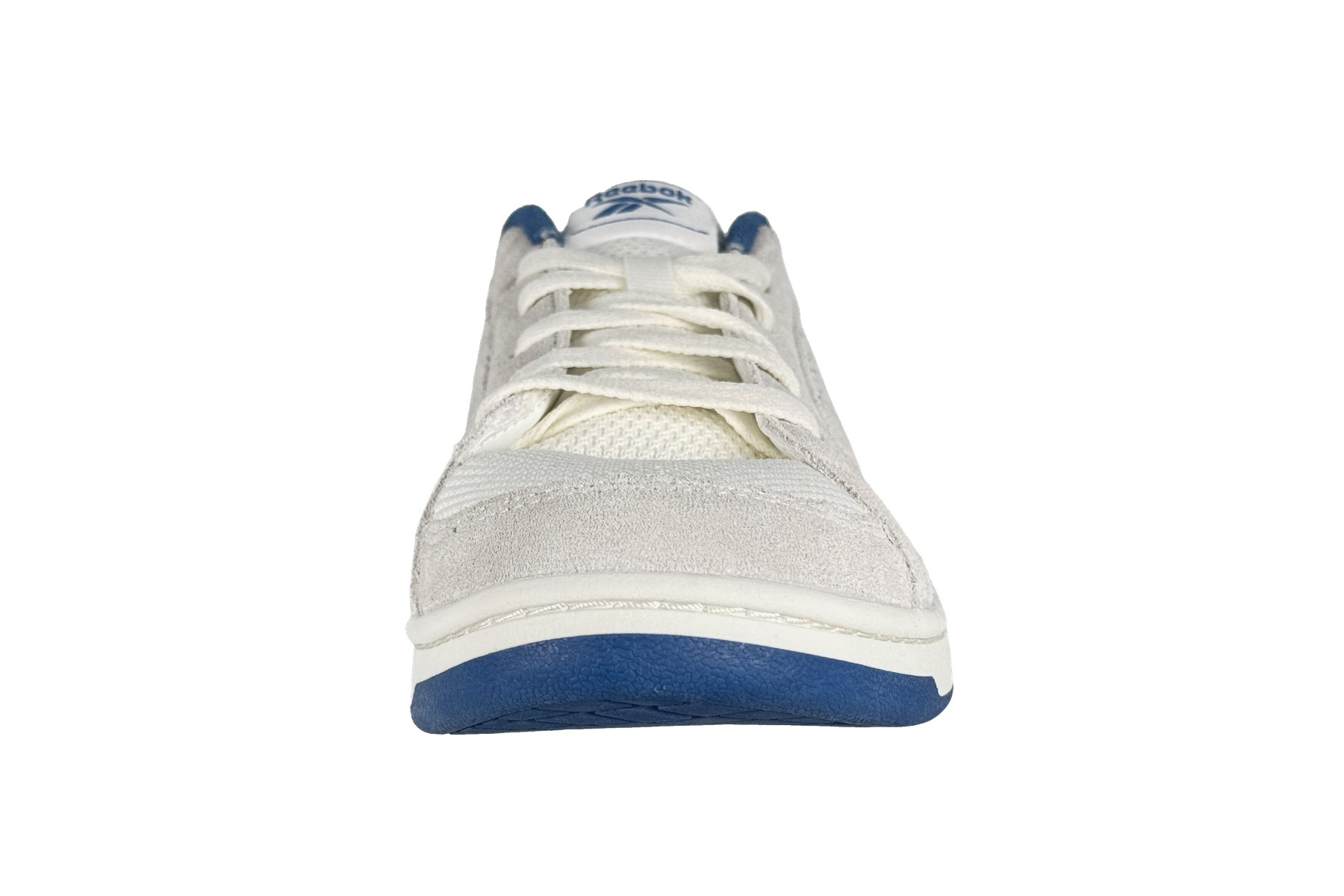 Reebok Mens Royal Transport Tx Sneakers — White Grey Beige 3 Reebok Mens Royal Transport TX Sneakers white grey beige - front view