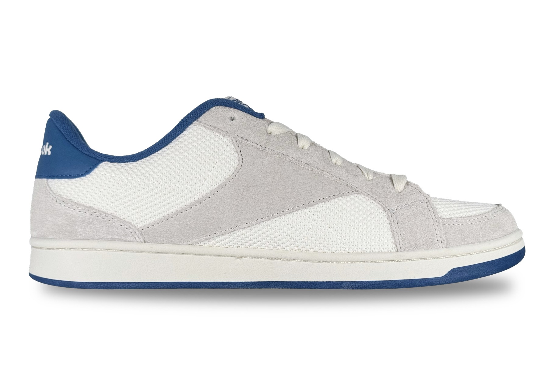 Reebok Mens Royal Transport Tx Sneakers — White Grey Beige 2 Reebok Mens Royal Transport TX Sneakers white grey beige - right view