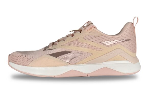 Reebok NanoFlex TR2 Women's Training Sneaker Pink White – Left Side View