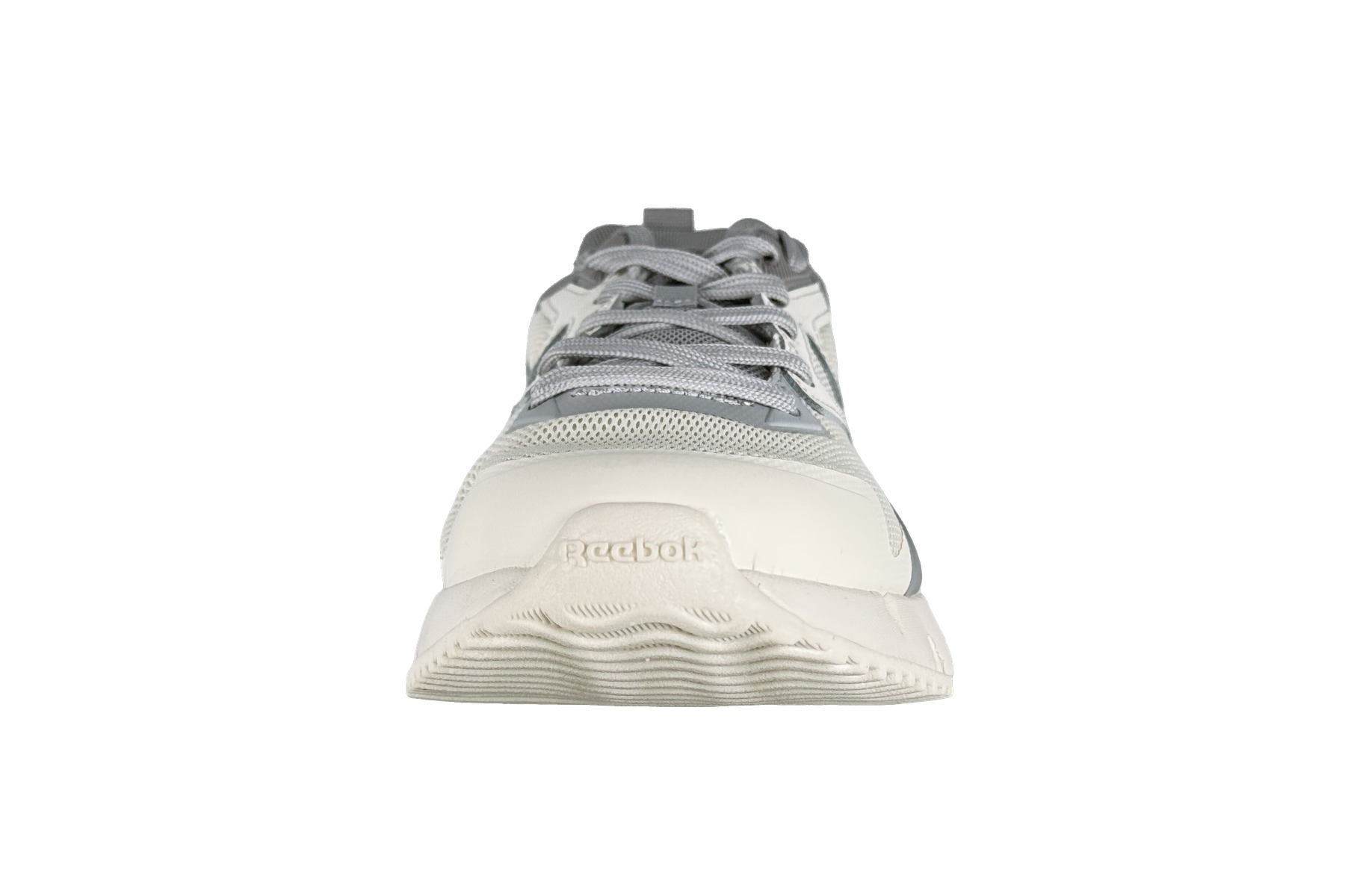 Reebok Mens Zig Kinetica Sneakers — White Grey Beige 3 reebok zig kinetica sneakers white grey beige front