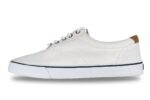 Sperry Mens Striper II CVO Canvas Sneakers white - left view