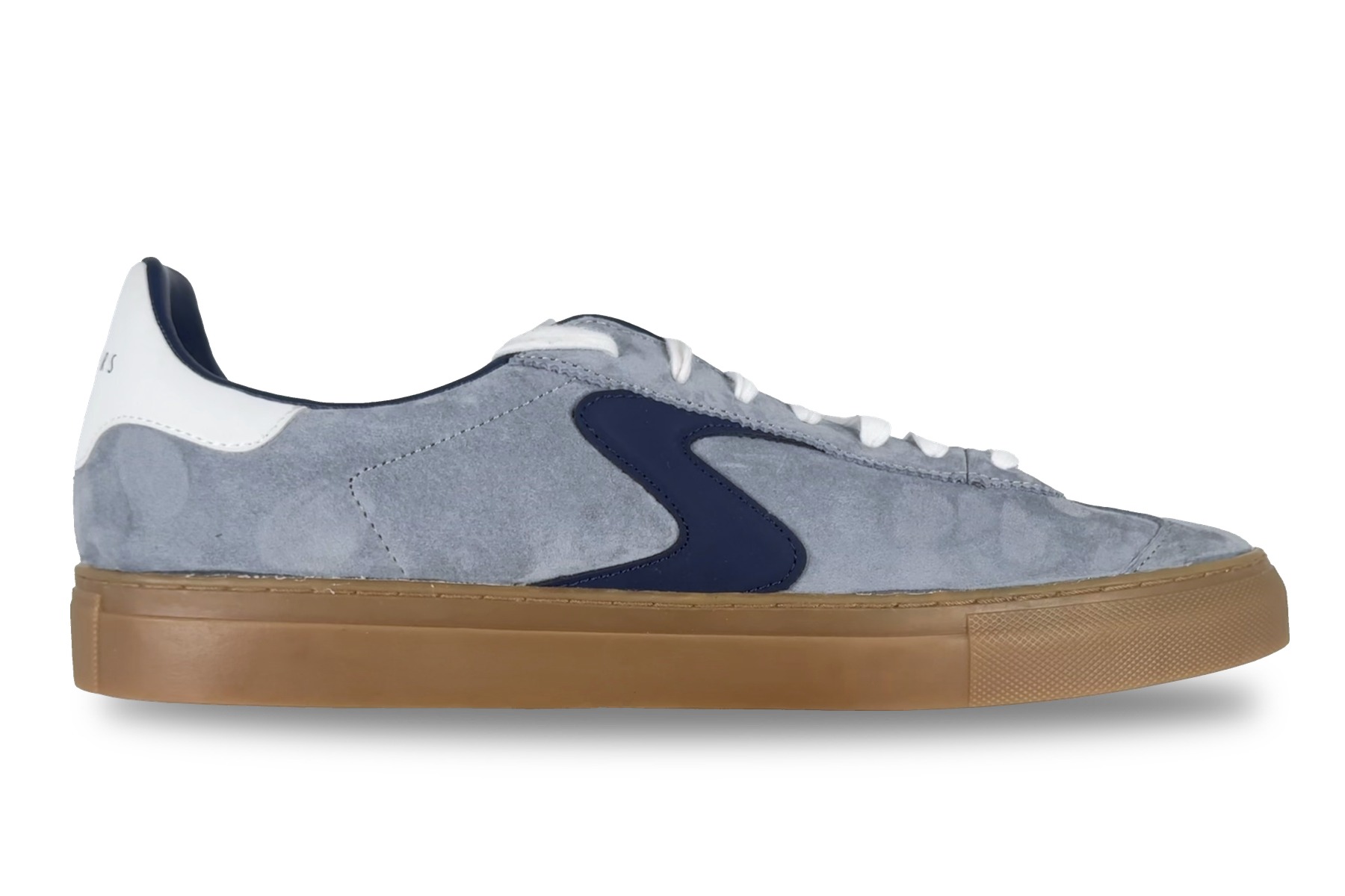 Skechers Mens Arch Fit Legend Romah Sneakers Blue Grey 2 Skechers Arch Fit Legend Romah Men's Sneaker Blue / Grey – Right Side View
