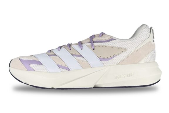 Adidas Mercedes AMG Petronas F1 Team Lighting Blaze Men's Sneaker White / Powder Plum – Left Side View