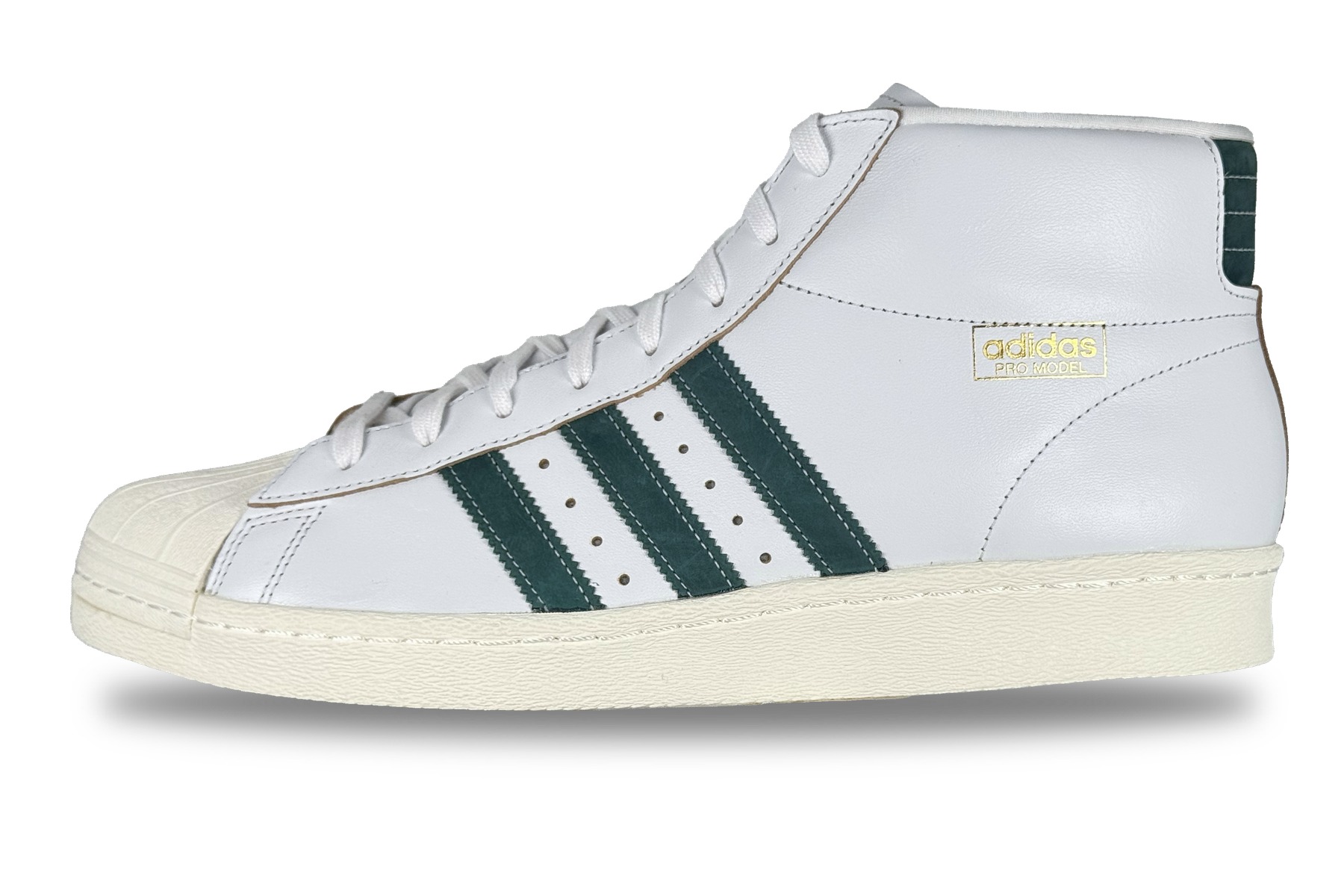 Adidas Pro Model 80 Adv Men'S Sneaker – White / Green 1 Adidas Pro Model 80 ADV Men's Sneaker White / Green – Left Side View