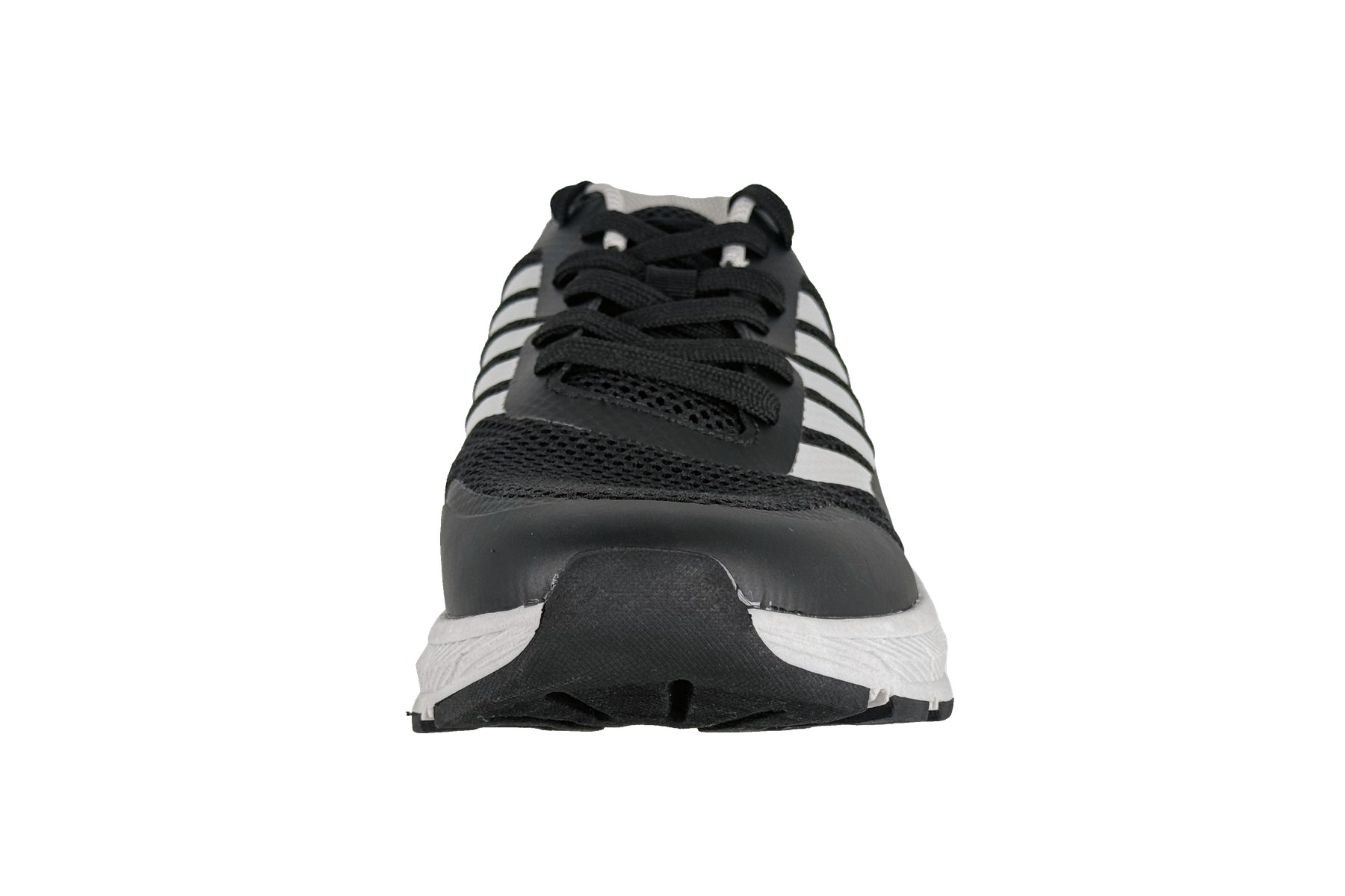 K-Swiss Tubes Lightweight Men'S Sneaker – Black Gray 3 K-Swiss Tubes Lightweight Men's Sneaker Black White – Front Toe View