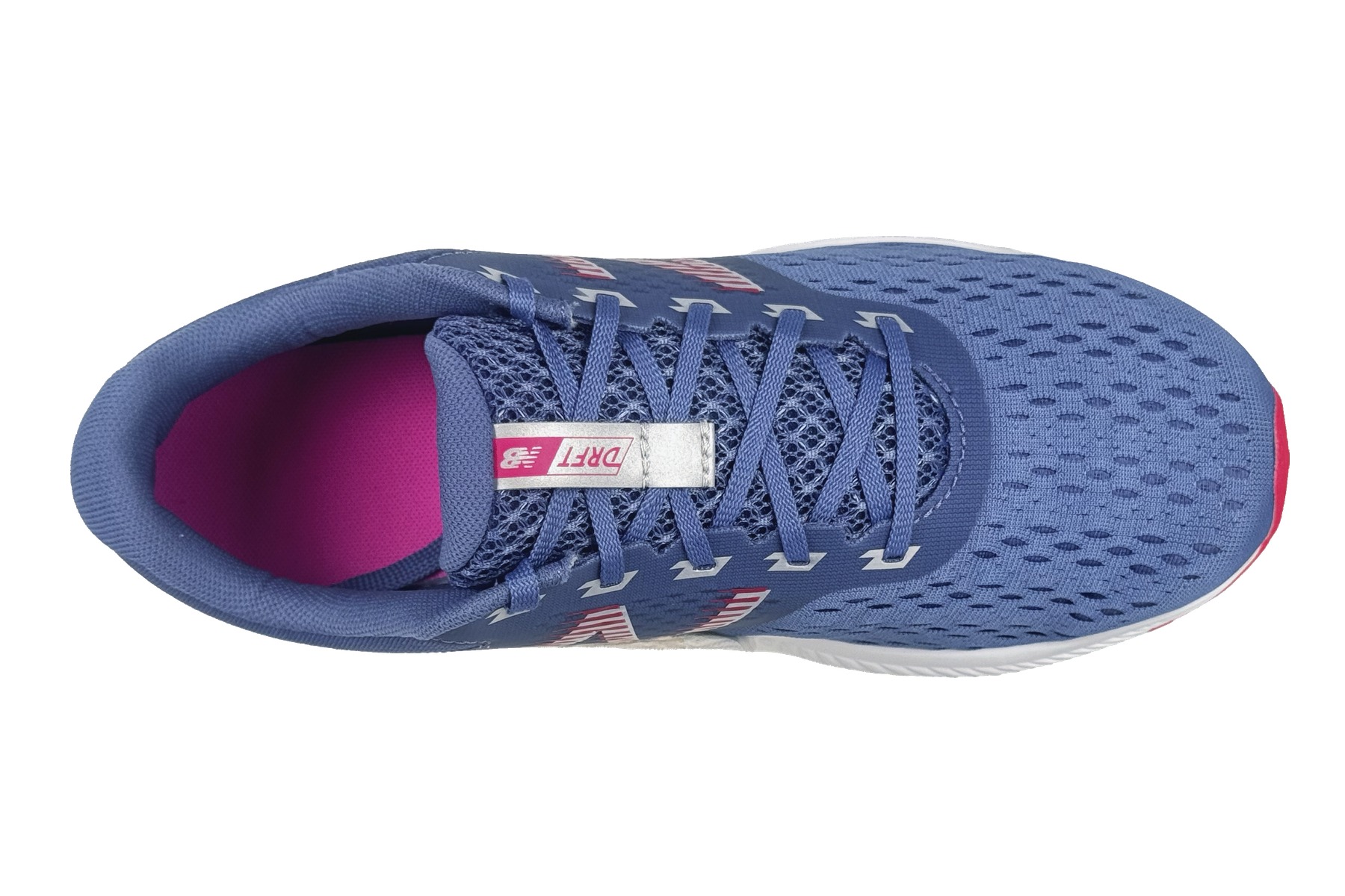 New Balance Drft Women'S Athletic Sneaker – Magnetic Blue / White 5 New Balance DRFT Women's Sneaker Magnetic Blue / White – Top Overhead View