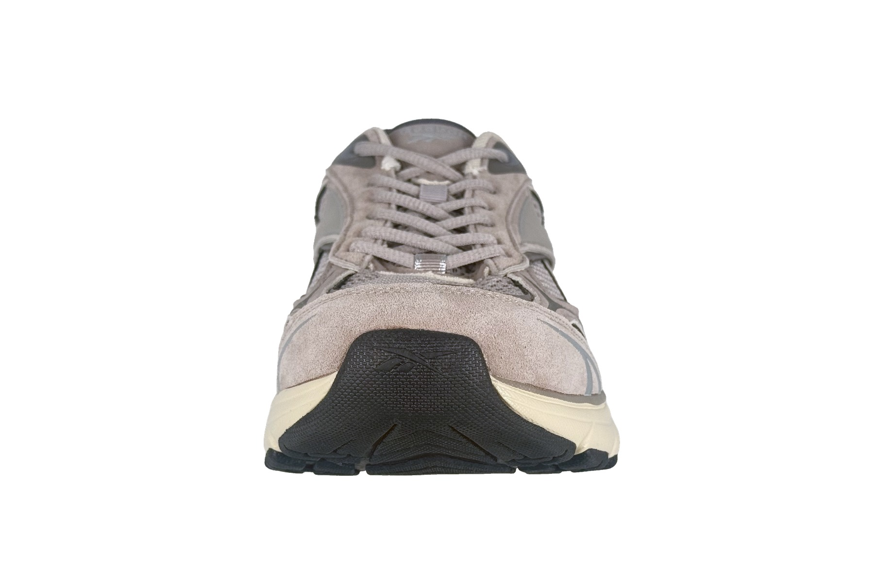 Reebok Belwave Men'S Training Sneaker – Grey / Beige / White 3 Reebok Belwave Men's Sneaker Grey / Beige / White – Front Toe View