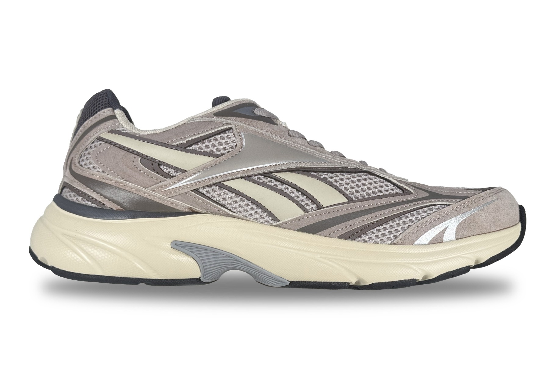 Reebok Belwave Men'S Training Sneaker – Grey / Beige / White 2 Reebok Belwave Men's Sneaker Grey / Beige / White – Right Side View