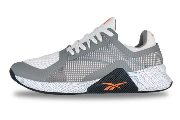 Reebok Flash Film Galaxy 5 Men's Sneaker Grey / White / Blue – Left Side View