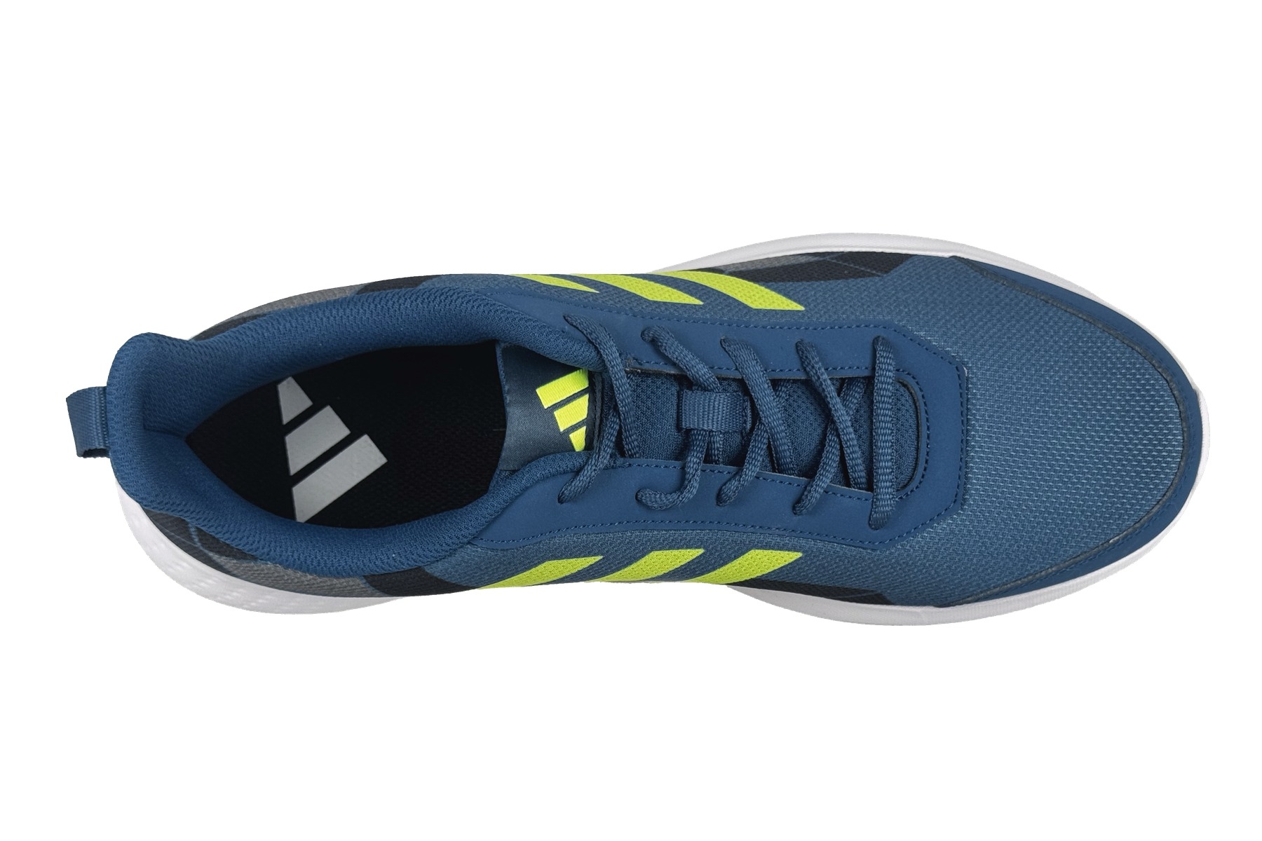 Adidas Astoundrun M Men'S Running Sneaker – Arctic Night Blue / Preloved Yellow 5 Adidas Astoundrun M Men's Running Sneaker Arctic Night Blue / Preloved Yellow – Top Overhead View