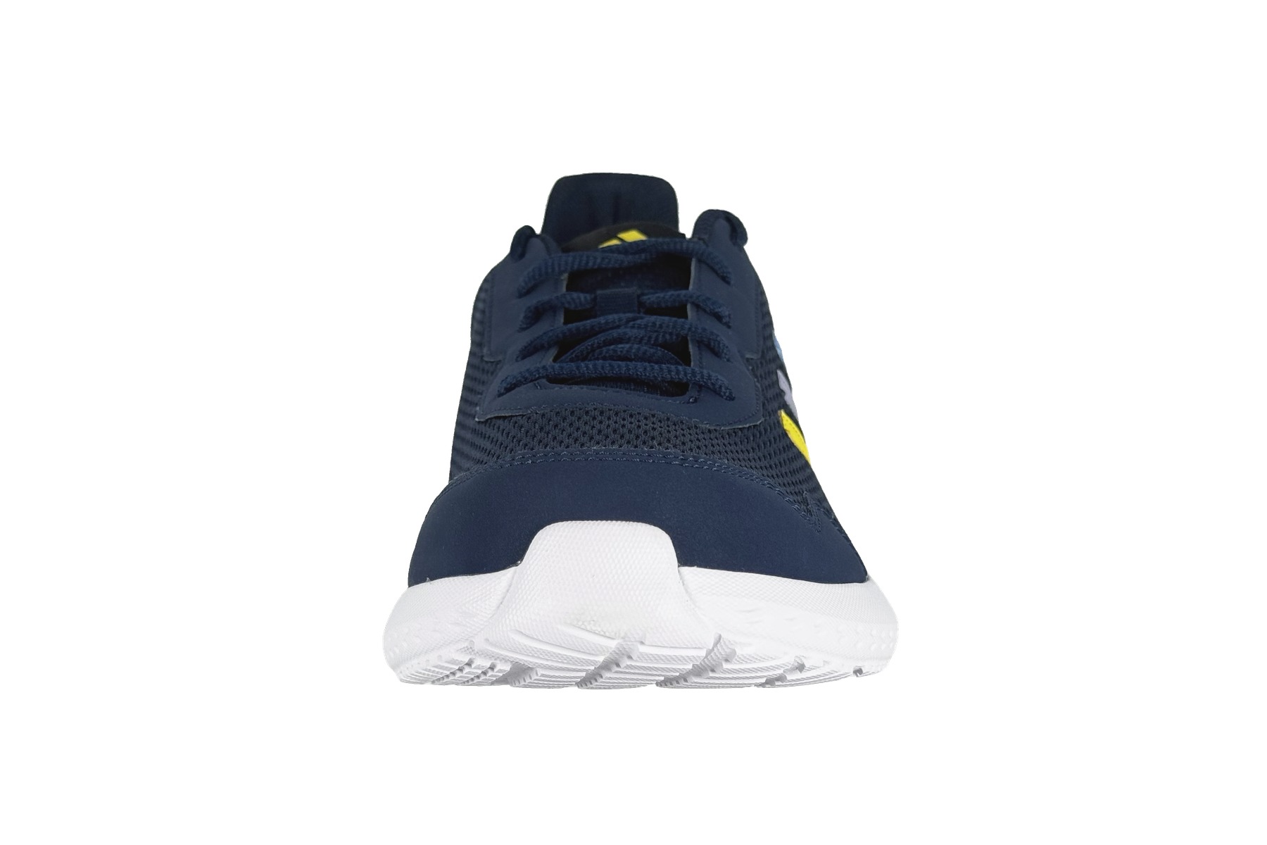 Adidas Peprun M Men'S Running Sneaker – Navy / Yellow / Grey 3 Adidas Peprun M Men's Running Sneaker Navy / Yellow / Grey – Front Toe View