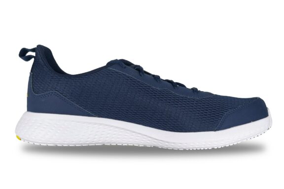 Adidas Peprun M Men's Running Sneaker Navy / Yellow / Grey – Right Side View