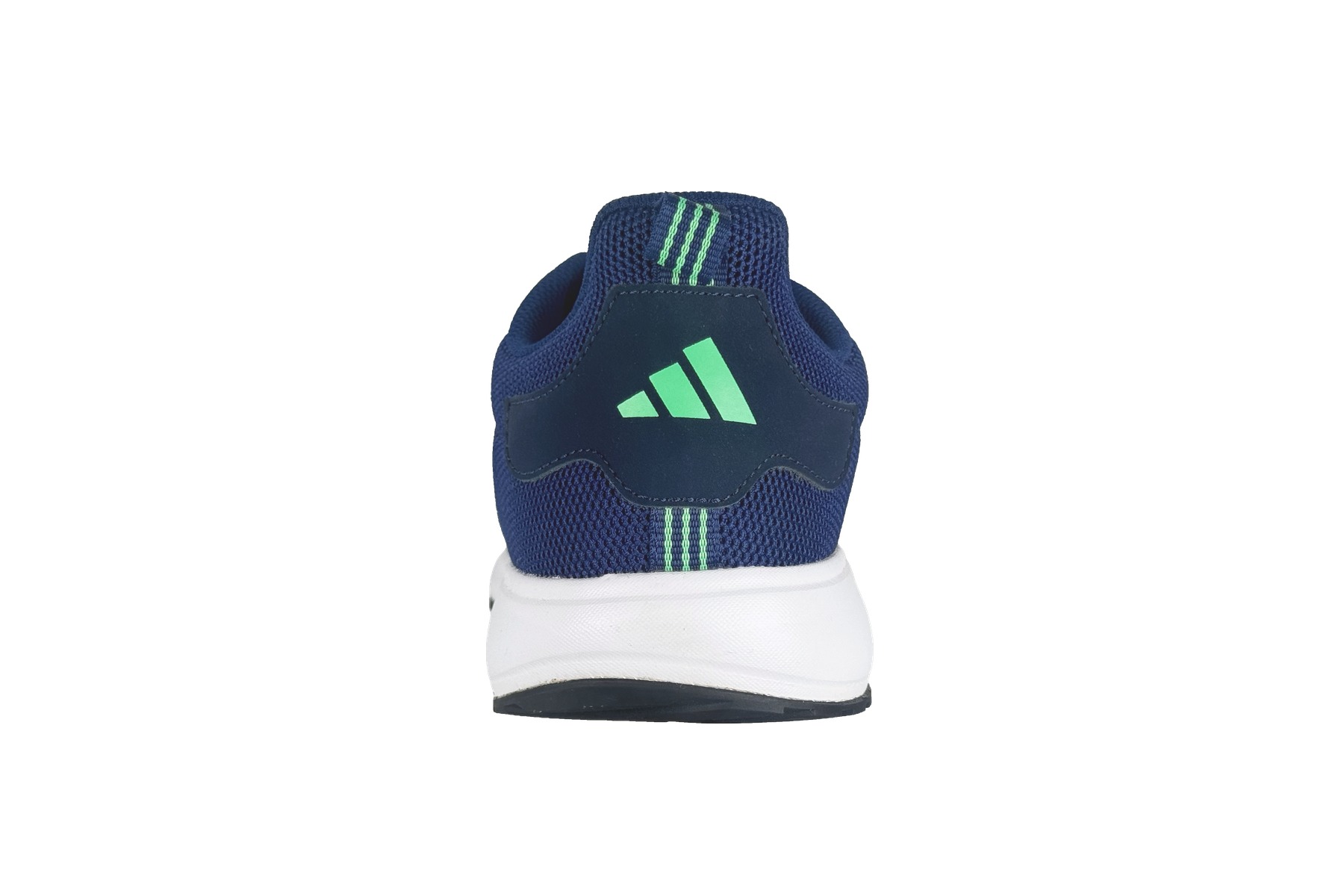 Adidas Quickflow M Men'S Running Sneaker – Dark Blue / White 4 Adidas Quickflow M Men's Running Sneaker Dark Blue / White – Rear Heel View