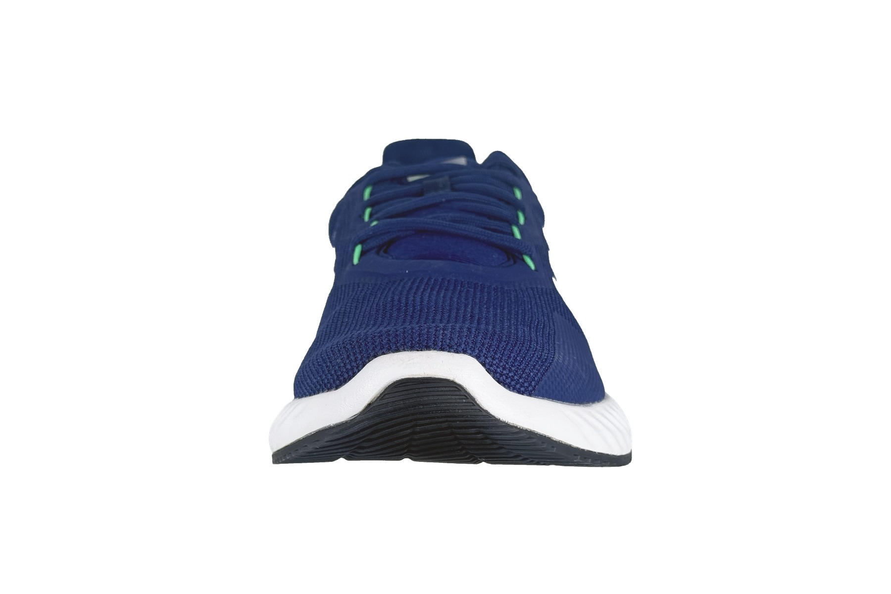 Adidas Quickflow M Men'S Running Sneaker – Dark Blue / White 3 Adidas Quickflow M Men's Running Sneaker Dark Blue / White – Front Toe View