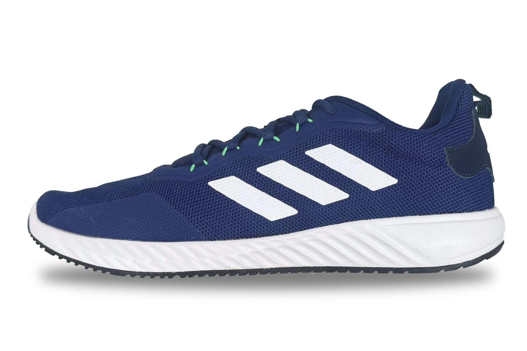 Adidas Quickflow M Men'S Running Sneaker – Dark Blue / White 1 Adidas Quickflow M Men's Running Sneaker Dark Blue / White – Left Side View