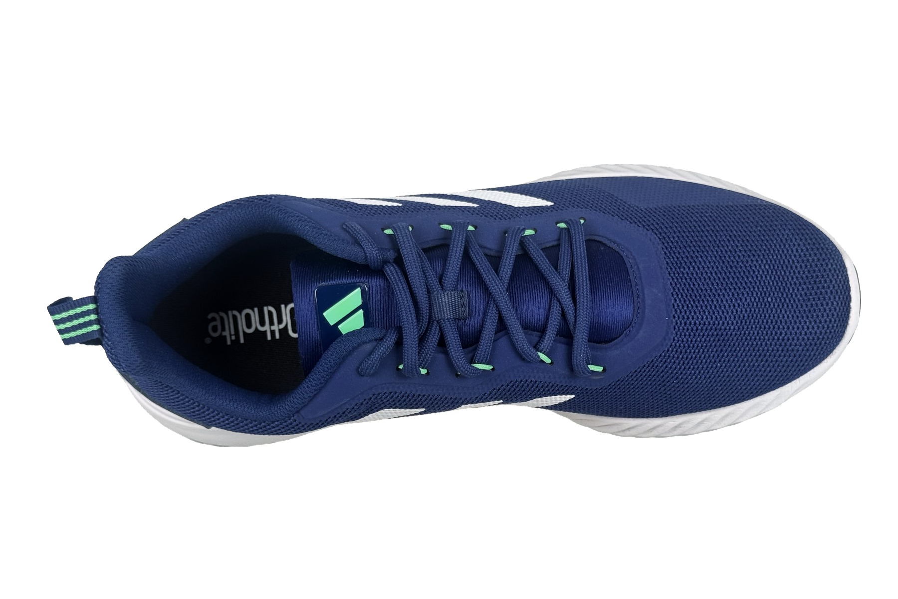 Adidas Quickflow M Men'S Running Sneaker – Dark Blue / White 5 Adidas Quickflow M Men's Running Sneaker Dark Blue / White – Top Overhead View