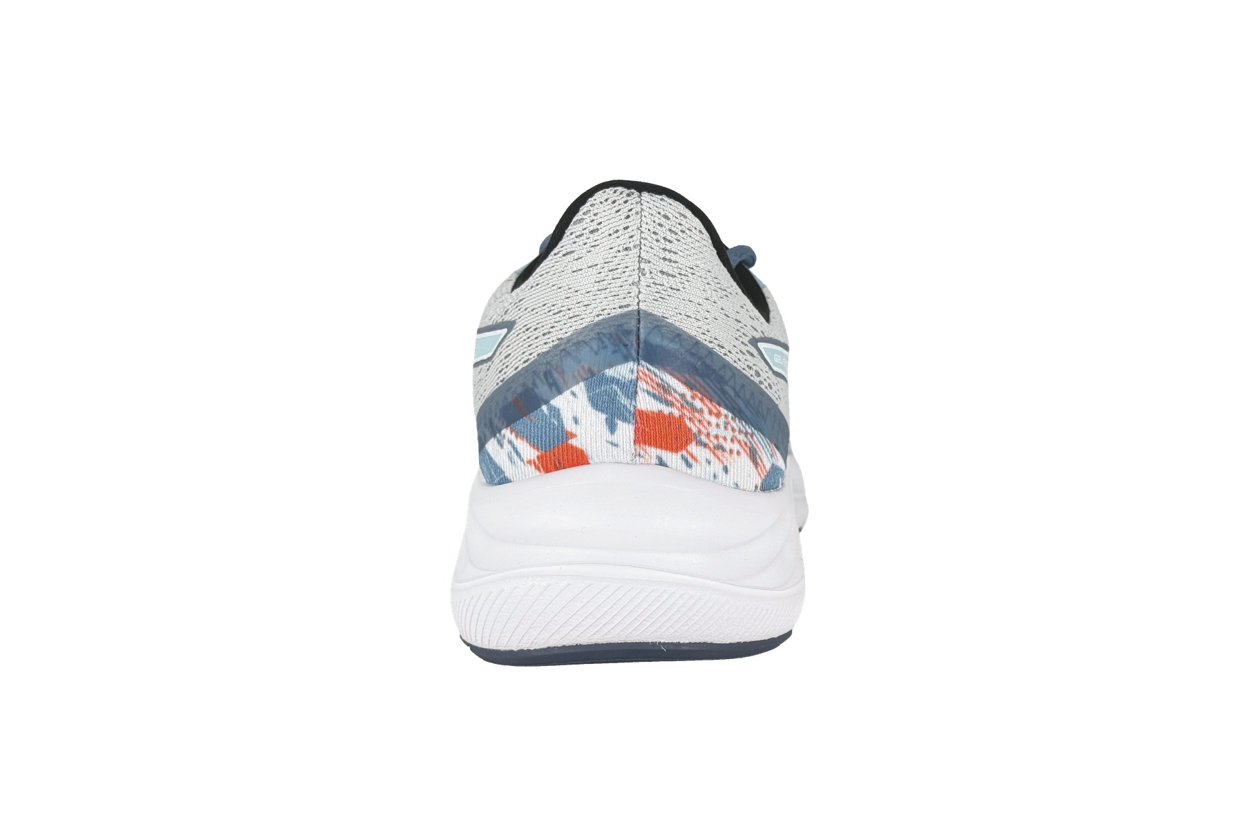 Asics Gel Excite 8 Running Sneaker – Glacier Grey / Thunder Blue 4 Asics Gel Excite 8 Running Sneaker Glacier Grey / Thunder Blue – Rear Heel View
