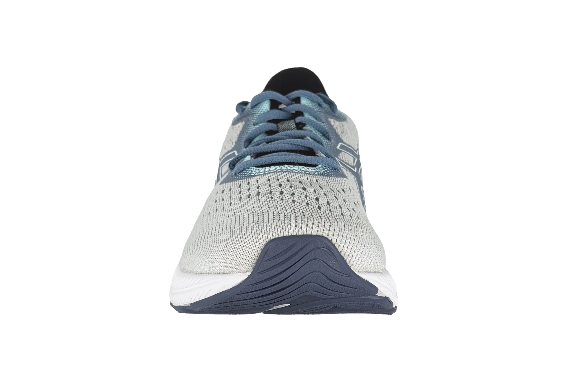Asics Gel Excite 8 Running Sneaker – Glacier Grey / Thunder Blue 3 Asics Gel Excite 8 Running Sneaker Glacier Grey / Thunder Blue – Front Toe View