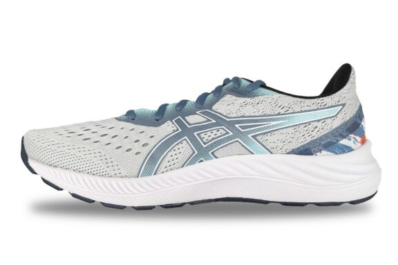 Clearance Warehouse For Brand Name Sneakers 1 Asics Gel Excite 8 Running Sneaker Glacier Grey / Thunder Blue – Left Side View