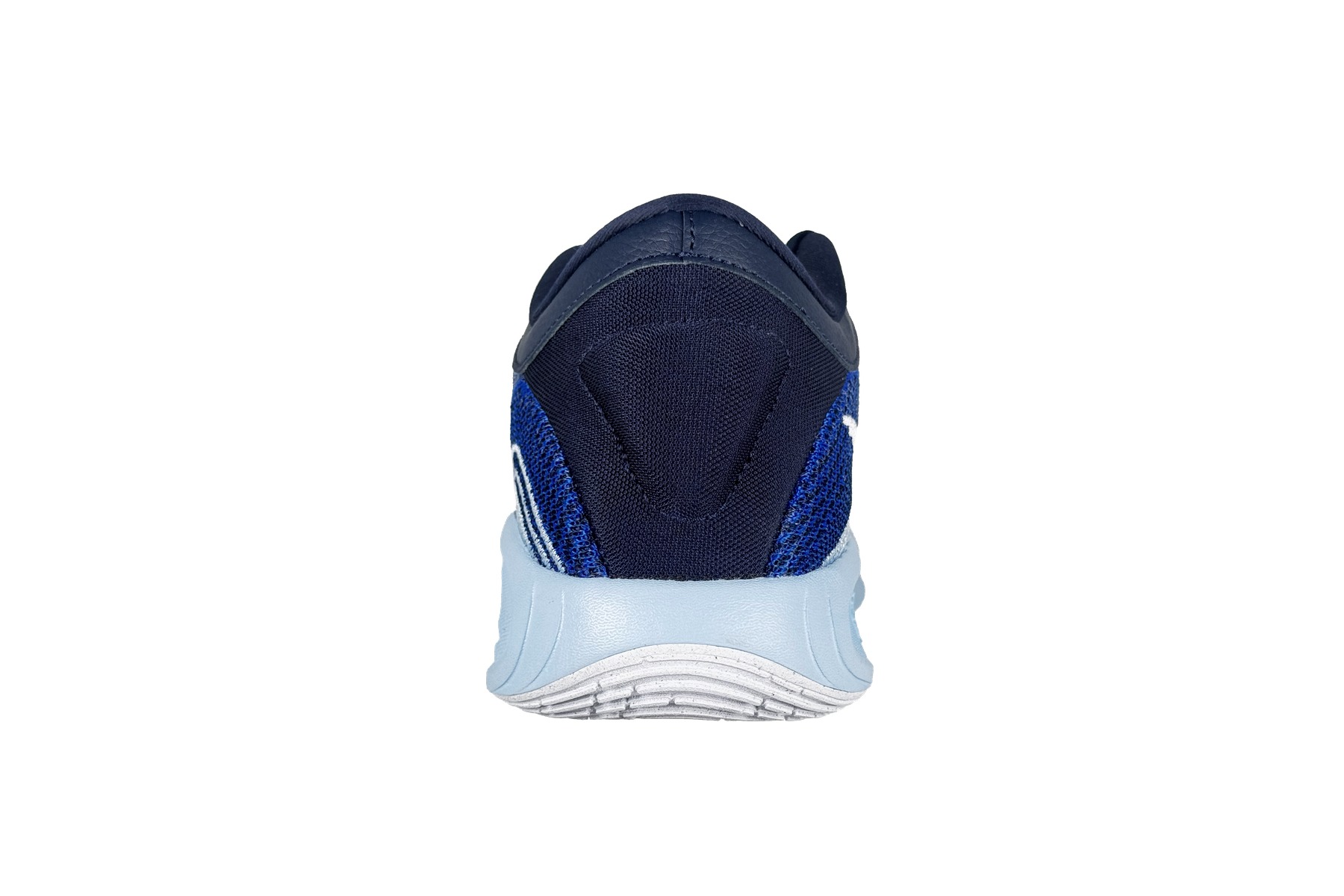 Nike Gt Hustle Academy Men'S Basketball Sneaker – Midnight Navy / Royal Blue 4 Nike GT Hustle Academy Men's Basketball Sneaker Midnight Navy / Royal Blue – Rear Heel View