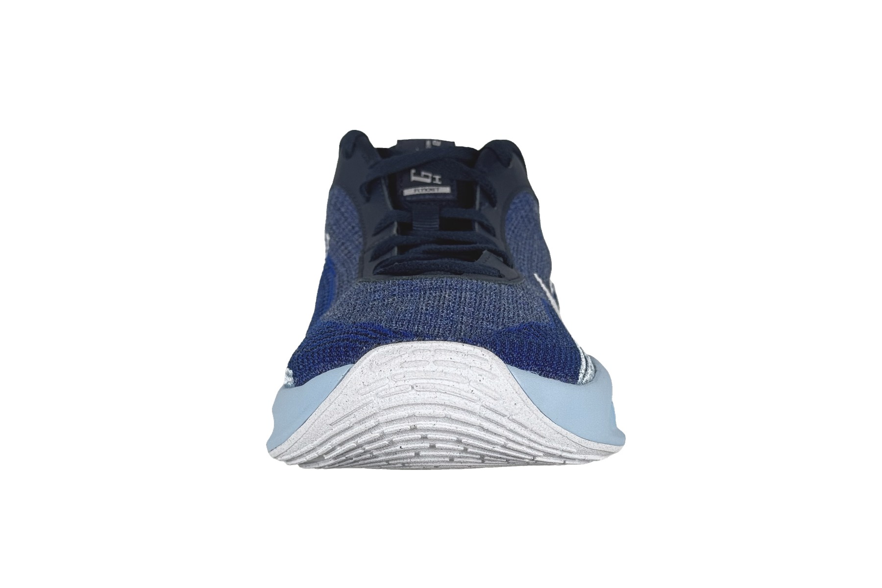 Nike Gt Hustle Academy Men'S Basketball Sneaker – Midnight Navy / Royal Blue 3 Nike GT Hustle Academy Men's Basketball Sneaker Midnight Navy / Royal Blue – Front Toe View