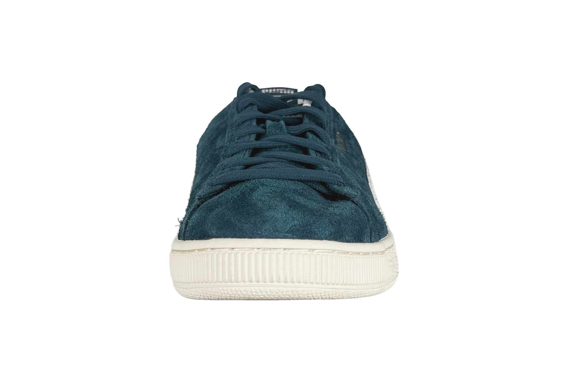 Puma Charles F. Stead Classic Suede Men'S Sneaker – Teal / Ivory White 3 Puma Charles F. Stead Classic Suede Men's Sneaker Teal / Ivory White – Front Toe View