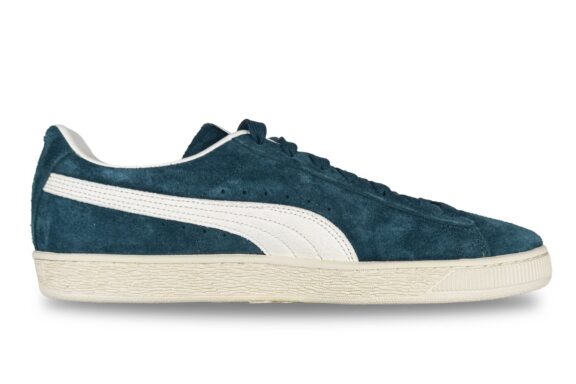 Puma Charles F. Stead Classic Suede Men's Sneaker Teal / Ivory White – Right Side View