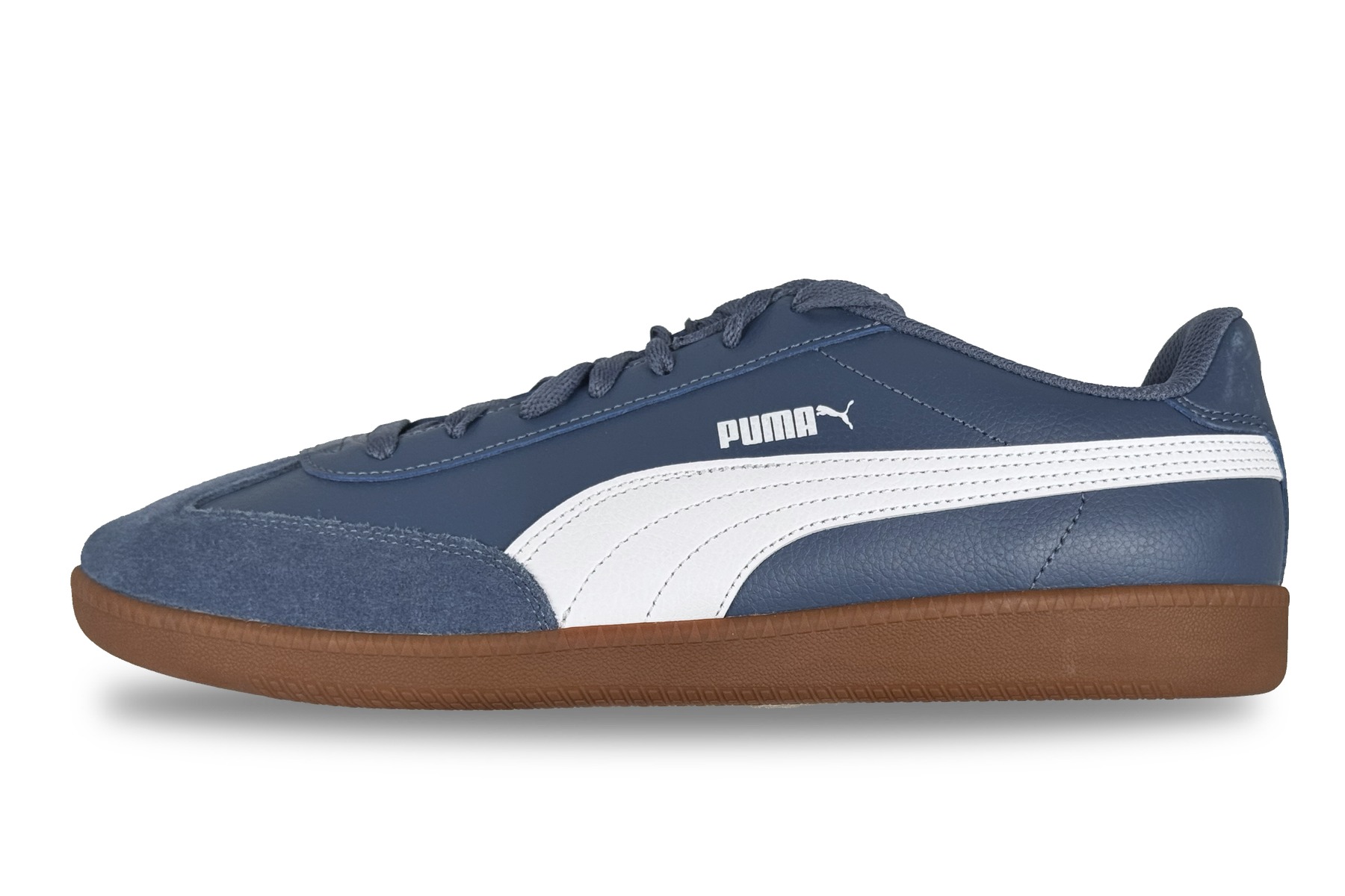 Puma Club Ii Era Men'S Sneaker – Steel Blue / White / Gum 1 Puma Club II Era Men's Sneaker Steel Blue / White / Gum – Left Side View