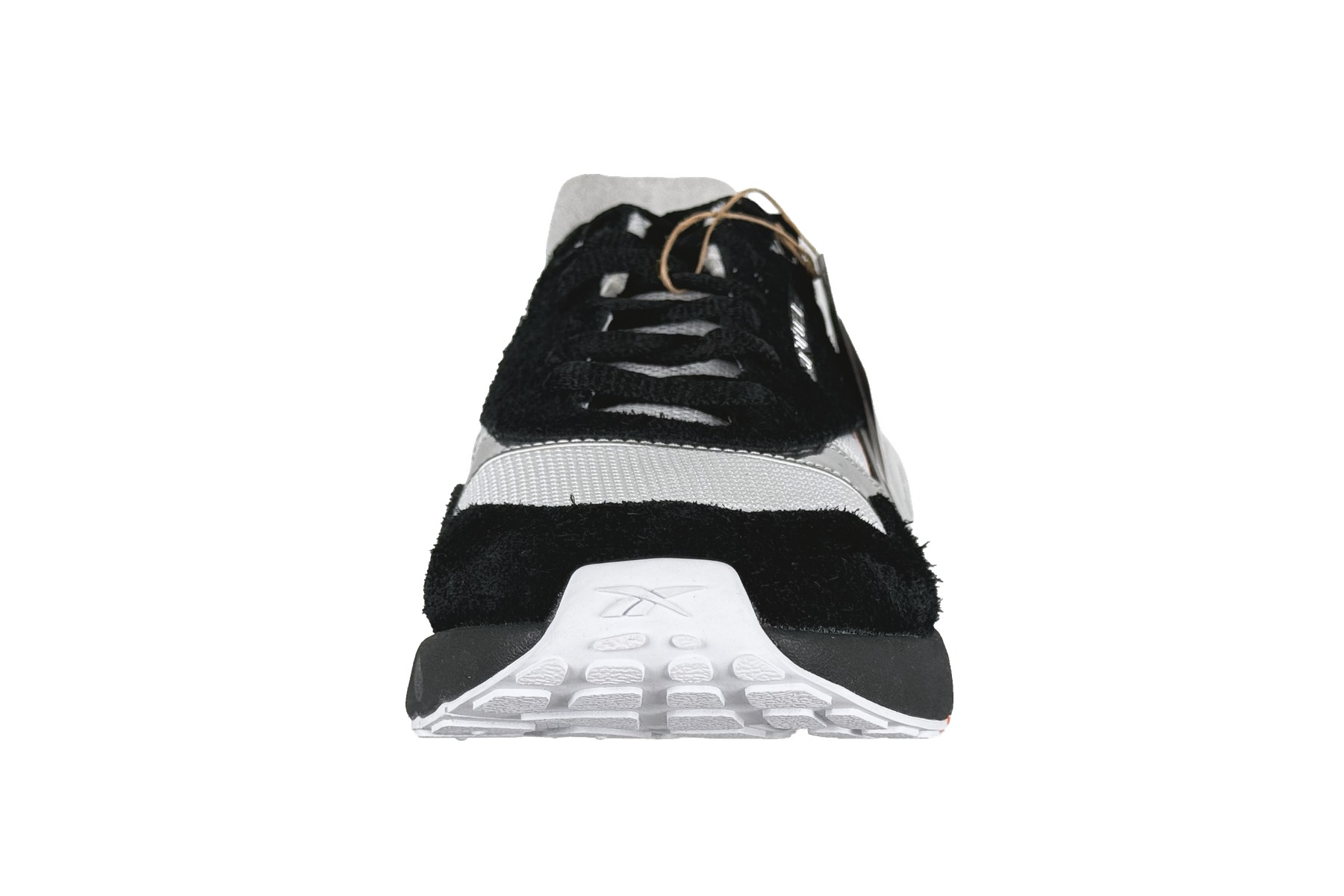 Reebok Anuel Aa Ers World Men'S Sneaker – Black / White / Orange 3 Reebok Anuel AA ERS World Men's Sneaker Black / White / Orange – Front Toe View