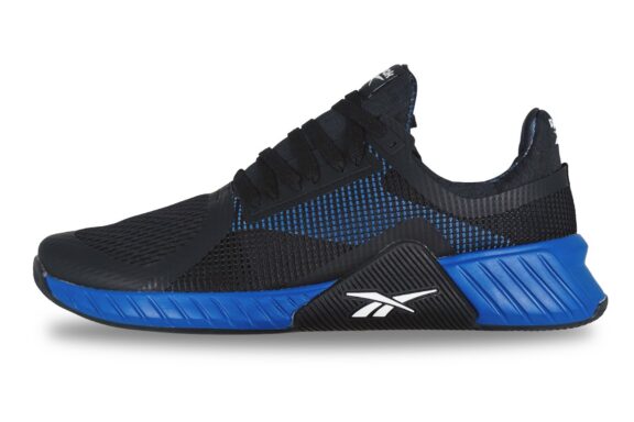 Clearance Warehouse For Brand Name Sneakers 5 Reebok Flip Charge TR Men's Sneaker Black / Vector Blue – Left Side View