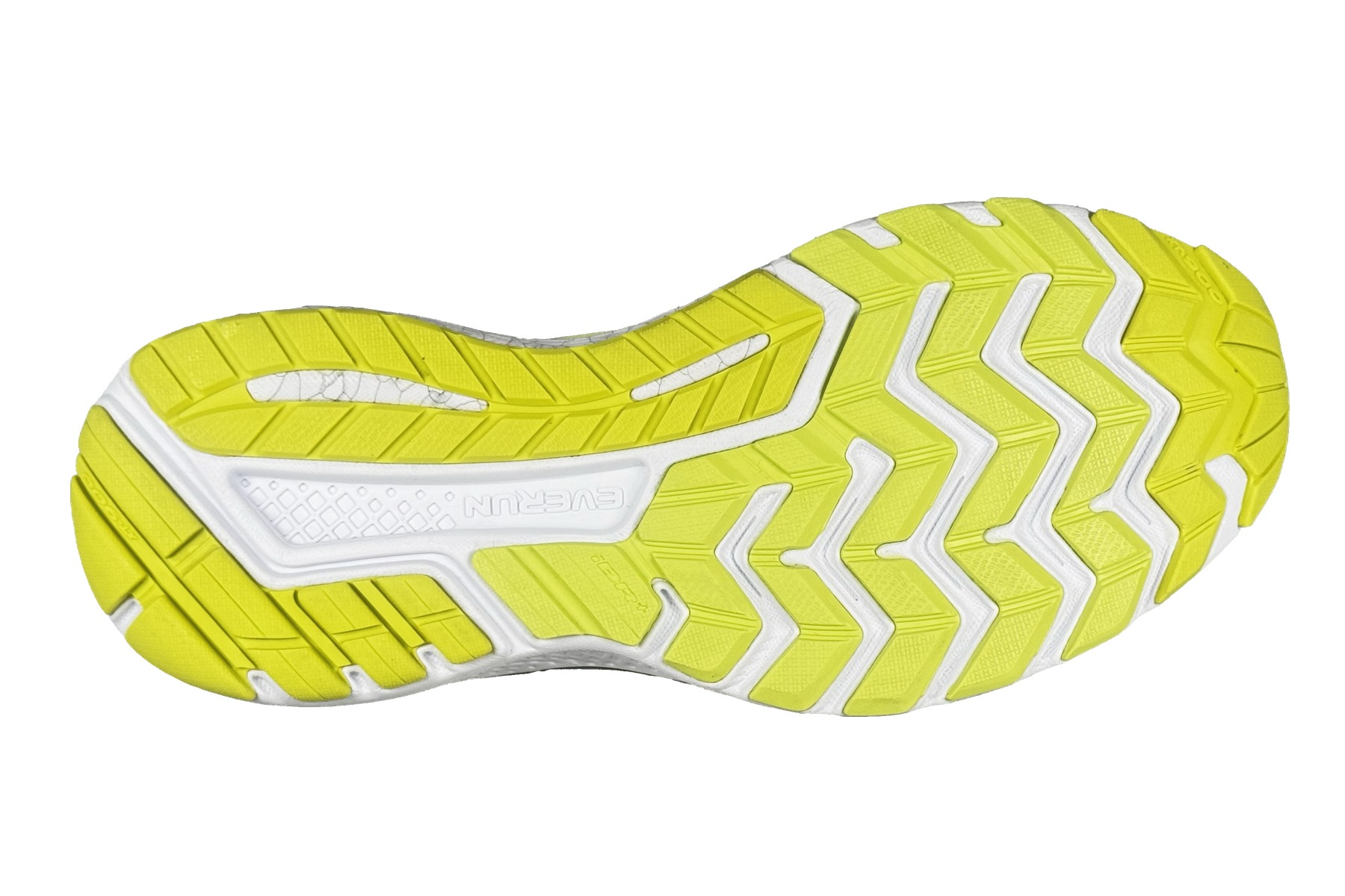 Saucony Guide 10 Men'S Running Sneaker – Citron / Black 6 Saucony Guide 10 Men's Sneaker Citron / Black – Bottom Outsole View
