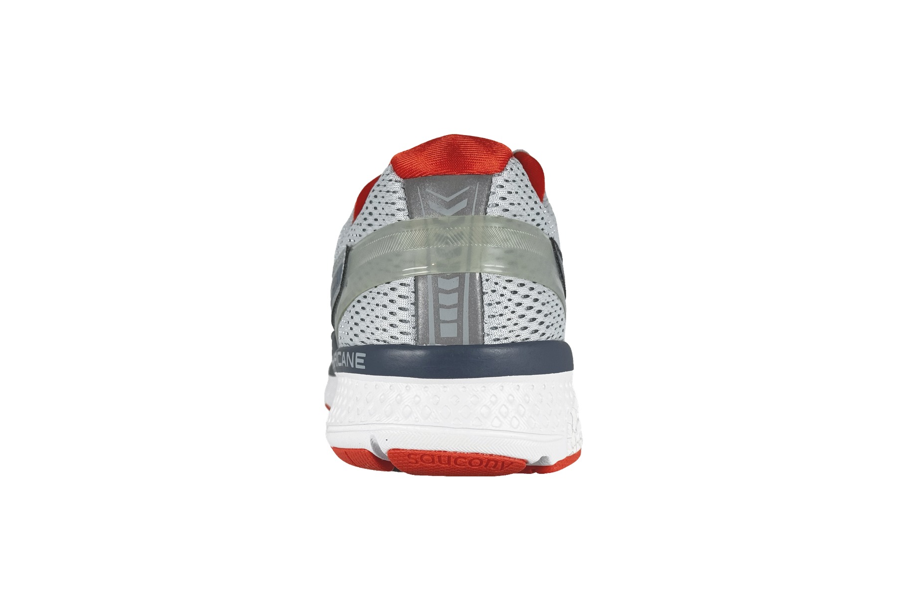 Saucony Hurricane Iso 3 Men'S Running Sneaker – Blue / Red / White 4 Saucony Hurricane ISO 3 Men's Sneaker Blue / Red / White – Rear Heel View