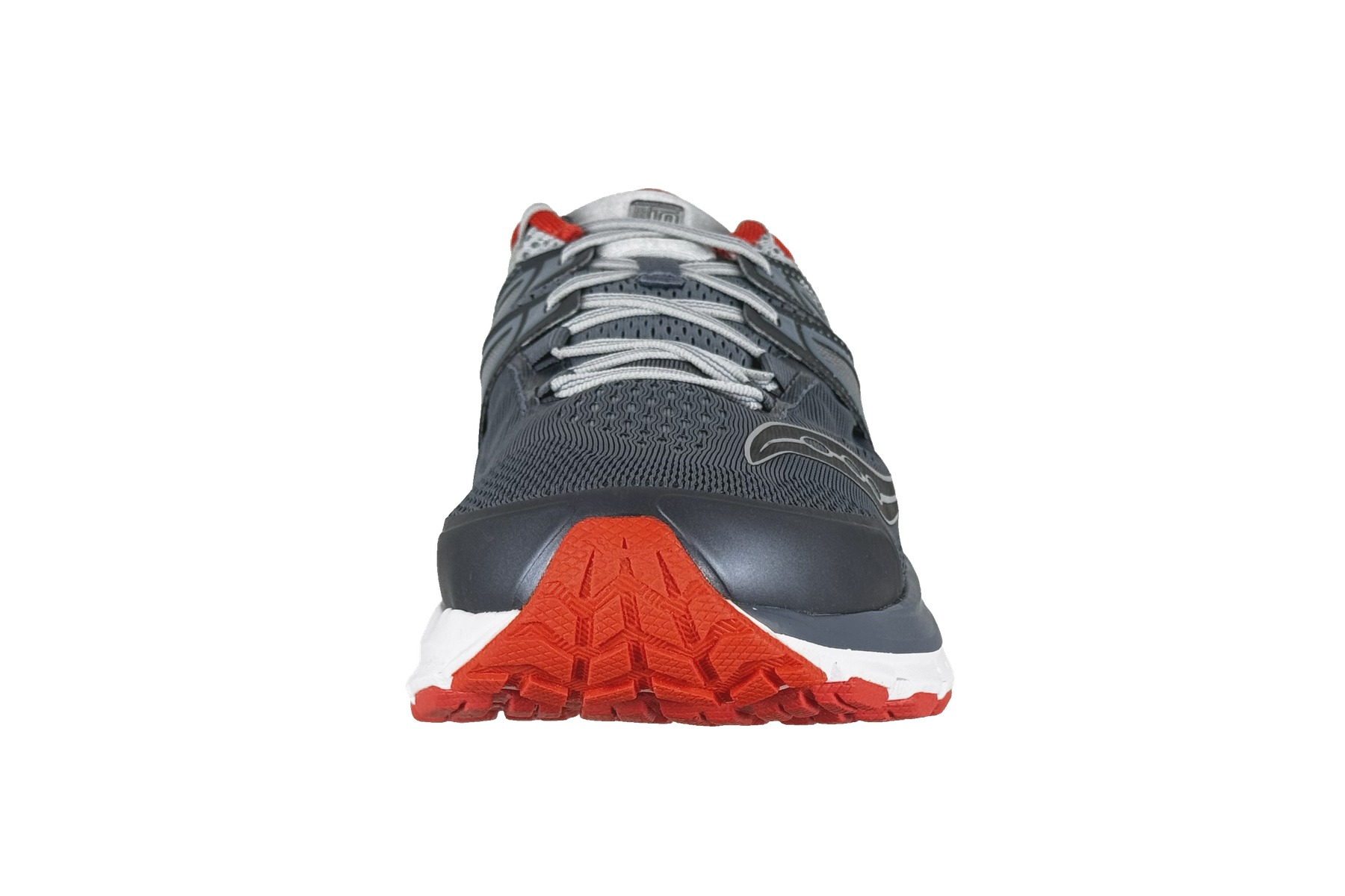 Saucony Hurricane Iso 3 Men'S Running Sneaker – Blue / Red / White 3 Saucony Hurricane ISO 3 Men's Sneaker Blue / Red / White – Front Toe View