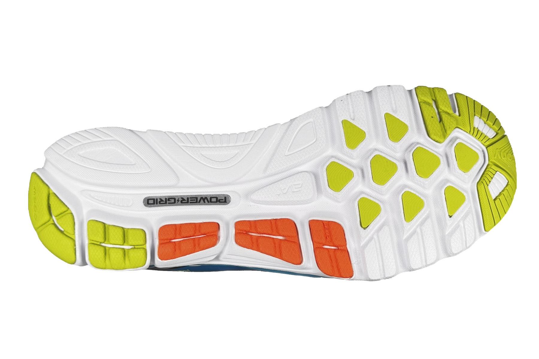 Saucony Kinvara 5 Men'S Running Sneaker – Blue / Black / Citron 6 Saucony Kinvara 5 Men's Sneaker Blue / Black / Citron – Bottom Outsole View