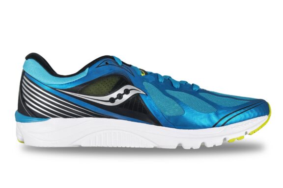 Saucony Kinvara 5 Men's Sneaker Blue / Black / Citron – Right Side View