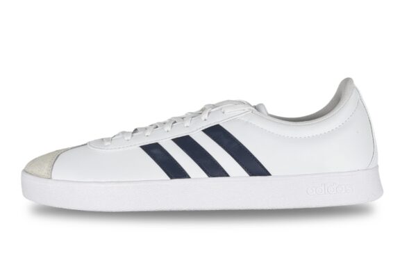 Clearance Warehouse For Brand Name Sneakers 1 adidas VL Court Base Men's Sneaker White / Navy – Left Side View