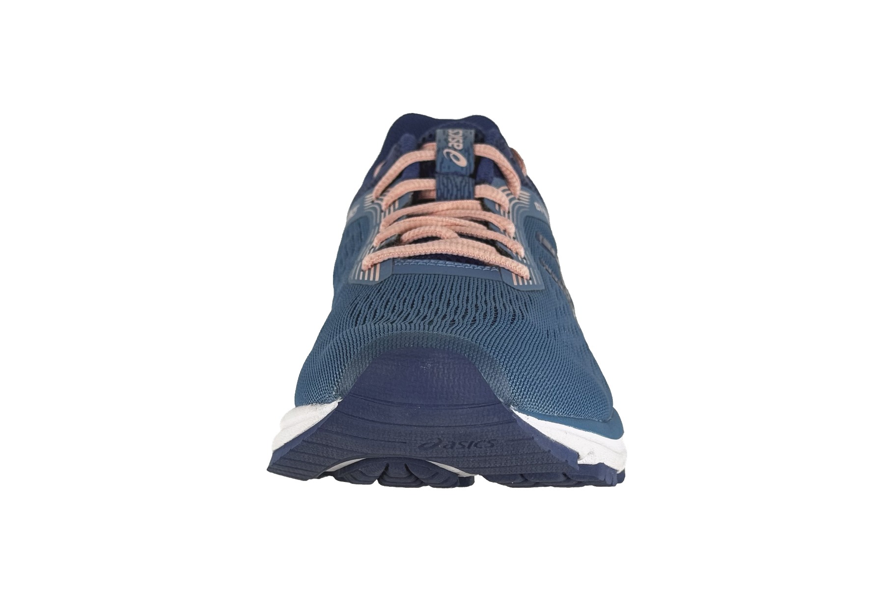Asics Gt-1000 7 Women'S Running Sneaker – Azure Blue / Pink 3 Asics GT-1000 7 Women's Running Sneaker Azure Blue / Pink – Front Toe View