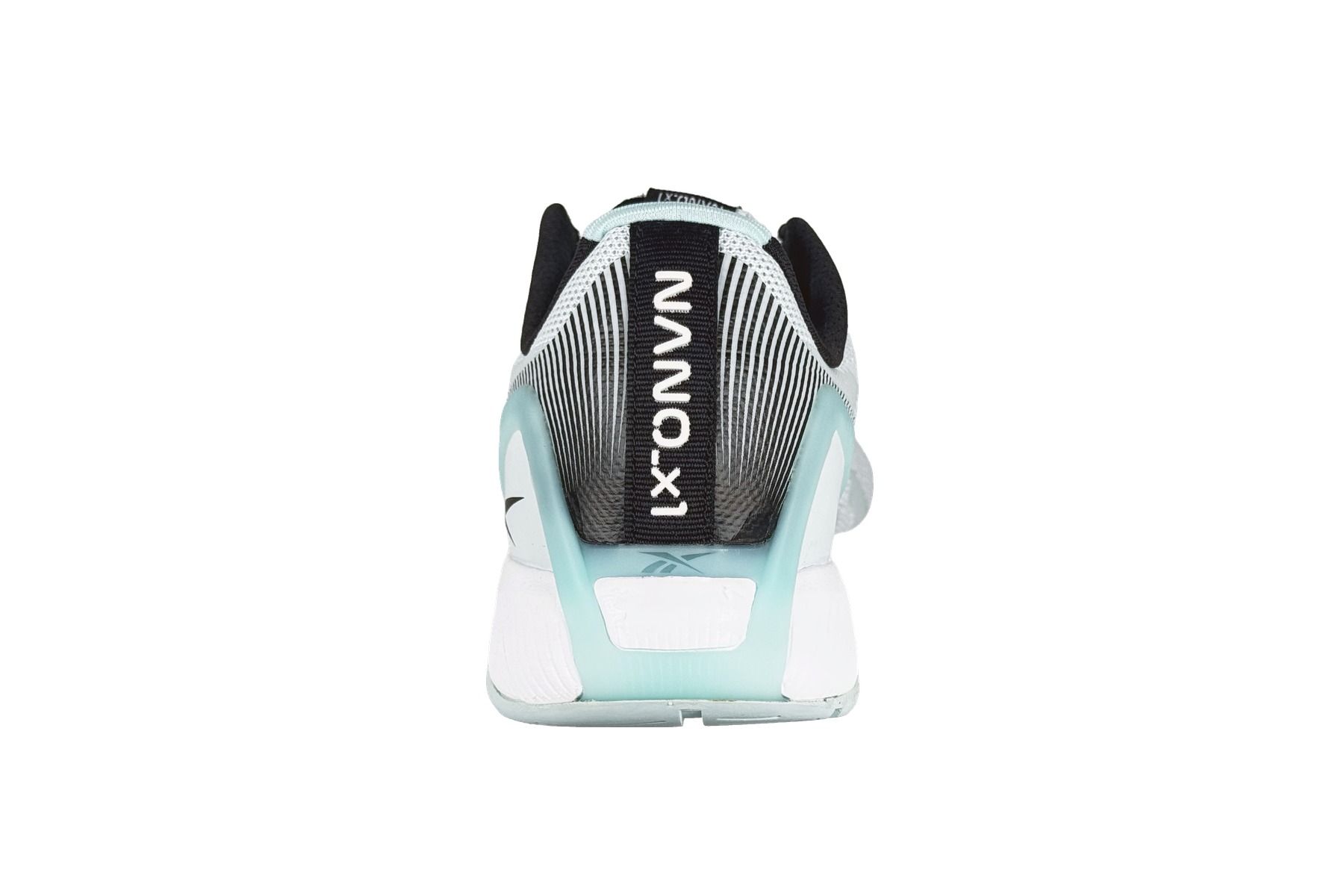 Reebok Nano X1 Women'S Cross-Training Sneaker – White / Mint Green 4 Reebok Nano X1 Women's Sneaker White / Mint Green – Rear Heel View