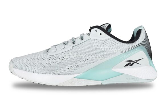 Reebok Nano X1 Women's Sneaker White / Mint Green – Left Side View